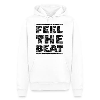 Feel the beat Drumsticks vintage - Männer Premium Bio Hoodie - Weiß - Vorne - Nico (187cm)