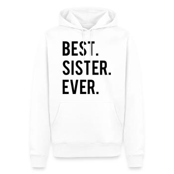 Best Sister Ever - Men’s Premium Organic Hoodie - white - Front - Nico (187cm)