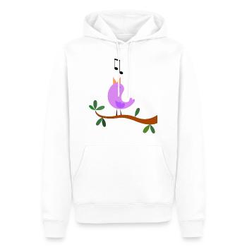 Songbird - oiseau doux - Sweat à capuche Premium bio Homme - blanc - Devant - Nico (187cm)
