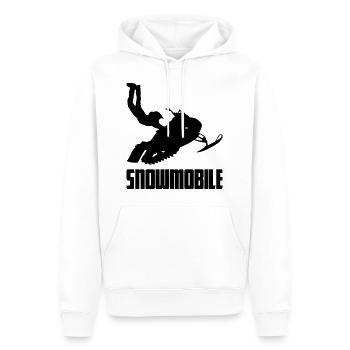 Motoneige Motoneige Hiver Motoneige - Sweat à capuche Premium bio Homme - blanc - Devant - Nico (187cm)