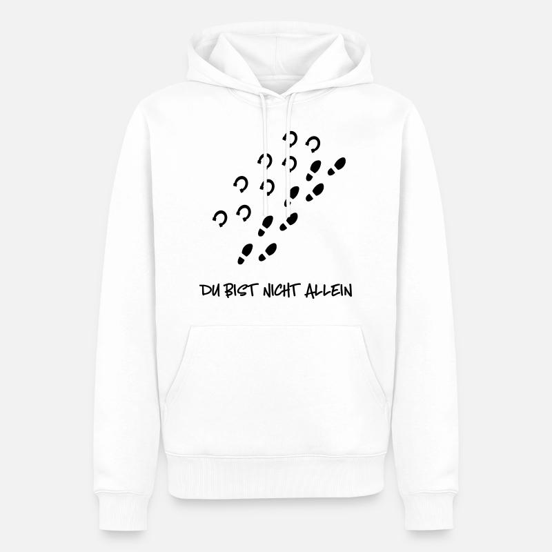 Pferd - Männer Premium Bio Hoodie - Weiß