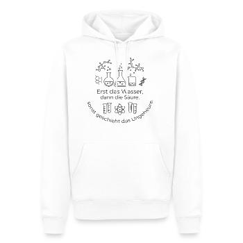 Chemie Lehrer Chemie Professor - Männer Premium Bio Hoodie - Weiß - Vorne - Nico (187cm)