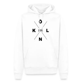 Köln Kölle Style Heimat Geschenk Dom - Männer Premium Bio Hoodie - Weiß - Vorne - Nico (187cm)