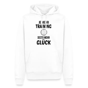 Golf Golfer Geschenk - Männer Premium Bio Hoodie - Weiß - Vorne - Nico (187cm)