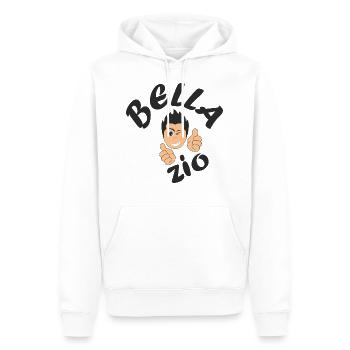 Bella Uncle (LT) - Men’s Premium Organic Hoodie - white - Front - Nico (187cm)