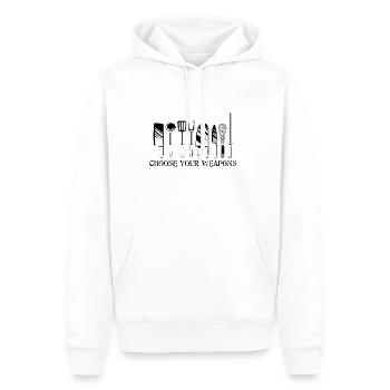 Koch Beruf | Hobbykoch Köchin Kochen Geschenkideen - Männer Premium Bio Hoodie - Weiß - Vorne - Nico (187cm)