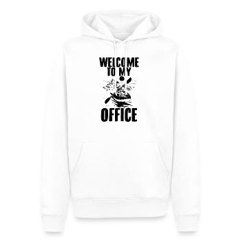 Kajak Sprüche | Kanu Kanupolo Rudersport Geschenke - Männer Premium Bio Hoodie - Weiß - Vorne - Nico (187cm)