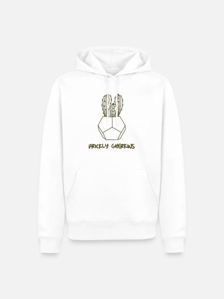 Prickly Gherkins - Men’s Premium Organic Hoodie - white