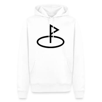 gulf - Men’s Premium Organic Hoodie - white - Front - Nico (187cm)