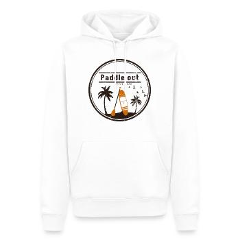 Stand up Paddling | SUP | stand up paddle - Männer Premium Bio Hoodie - Weiß - Vorne - Nico (187cm)
