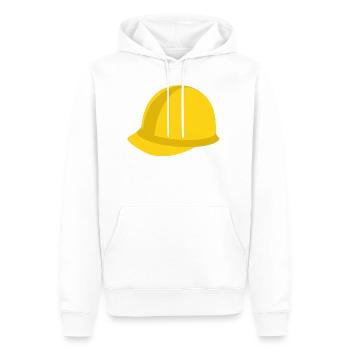 helm - Männer Premium Bio Hoodie - Weiß - Vorne - Nico (187cm)