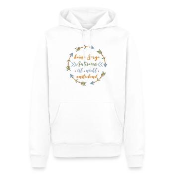 Autismus - Männer Premium Bio Hoodie - Weiß - Vorne - Nico (187cm)