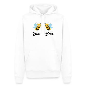 Abeille | Boo Bees - Sweat à capuche Premium bio Homme - blanc - Devant - Nico (187cm)