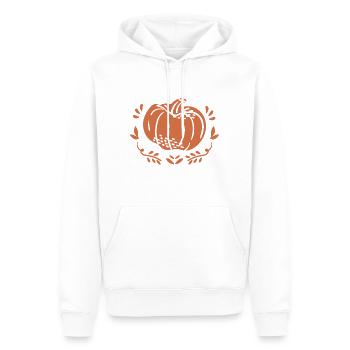 Citrouille - Sweat à capuche Premium bio Homme - blanc - Devant - Nico (187cm)