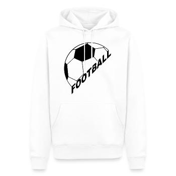 football - Männer Premium Bio Hoodie - Weiß - Vorne - Nico (187cm)