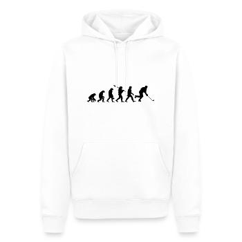 Heartbeat Ice Hockey - Eishockey - Männer Premium Bio Hoodie - Weiß - Vorne - Nico (187cm)
