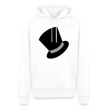 zylinder - Männer Premium Bio Hoodie - Weiß - Vorne - Nico (187cm)
