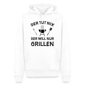 Grill Grillen Sprüche Witze - Männer Premium Bio Hoodie - Weiß - Vorne - Nico (187cm)