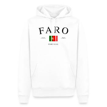 Faro Portugal – Urlaub Souvenir & Geschenk - Männer Premium Bio Hoodie - Weiß - Vorne - Nico (187cm)