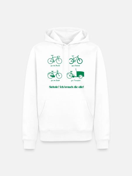 Bikepark - Männer Premium Bio Hoodie - Weiß