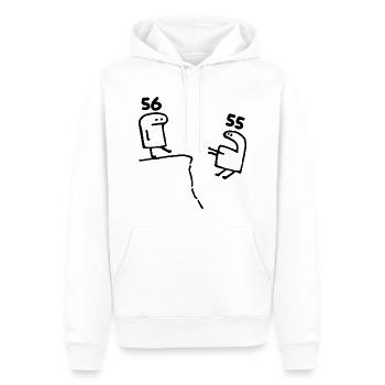 56 Jahre - 56. Geburtstag Spaß 56 Jahre altes Geschenk - Männer Premium Bio Hoodie - Weiß - Vorne - Nico (187cm)