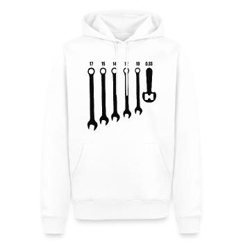 Bier Schlüssel Automechanik mechanisches Geschenk - Männer Premium Bio Hoodie - Weiß - Vorne - Nico (187cm)
