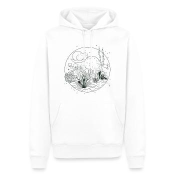 Drawing Nature - Men’s Premium Organic Hoodie - white - Front - Nico (187cm)