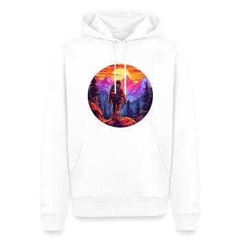 Episches Abenteuer Quest #adventure - Männer Premium Bio Hoodie - Weiß - Vorne - Nico (187cm)