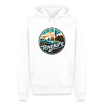 Teneriffa - Kanarische Inseln - Männer Premium Bio Hoodie - Weiß - Vorne - Nico (187cm)