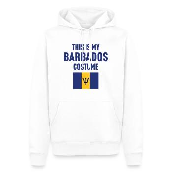 C’est mon costume de la Barbade - Sweat à capuche Premium bio Homme - blanc - Devant - Nico (187cm)