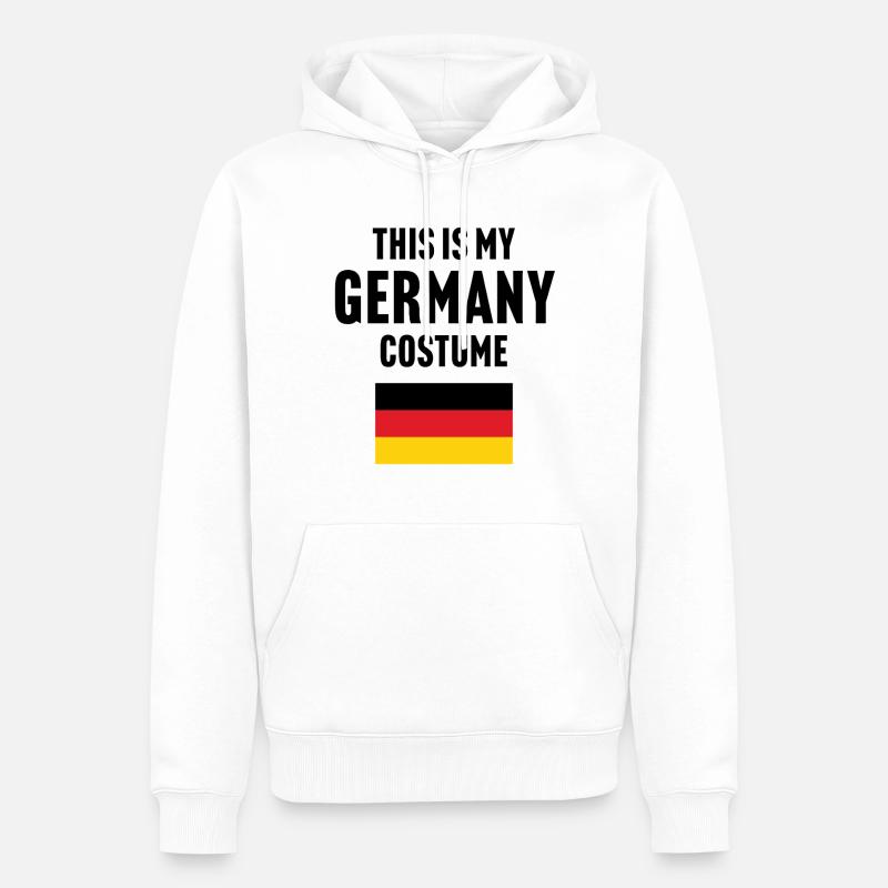 C’est mon costume d’Allemagne - Sweat à capuche Premium bio Homme - blanc
