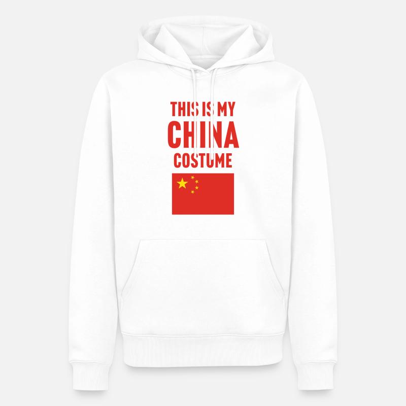 Dieses mein China Kostüm - Männer Premium Bio Hoodie - Weiß