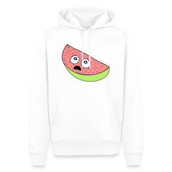 Melone - Männer Premium Bio Hoodie - Weiß - Vorne - Nico (187cm)