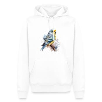 Wellensittich 1 - Männer Premium Bio Hoodie - Weiß - Vorne - Nico (187cm)