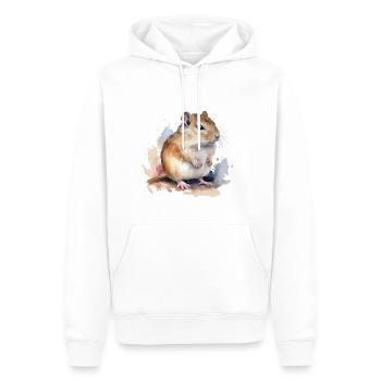 Rennmaus, Gerbil - Männer Premium Bio Hoodie - Weiß - Vorne - Nico (187cm)