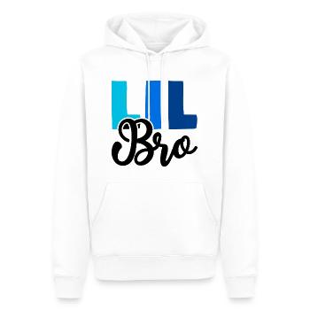 LIL BRO Brother Siblings - Men’s Premium Organic Hoodie - white - Front - Nico (187cm)