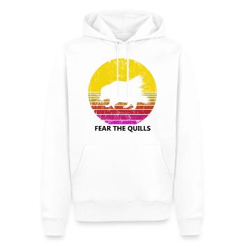 Stachelschweine Designs für Tierliebhaber Nagetier - Männer Premium Bio Hoodie - Weiß - Vorne - Nico (187cm)