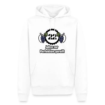 22nd Birthday - 22 Years Matured to Perfection - Men’s Premium Organic Hoodie - white - Front - Nico (187cm)