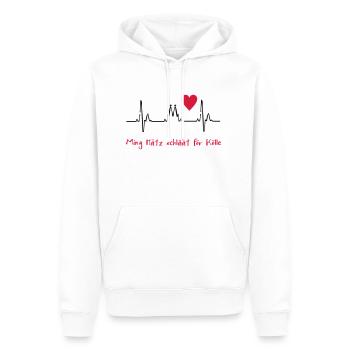 2541614 10819764 Koeln - Männer Premium Bio Hoodie - Weiß - Vorne - Nico (187cm)