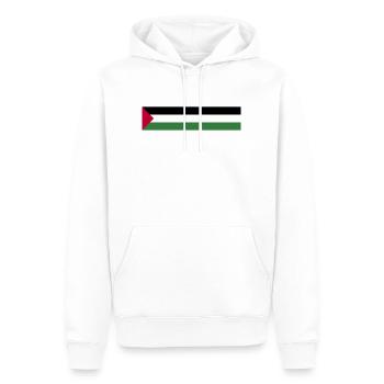 Palästina - Männer Premium Bio Hoodie - Weiß - Vorne - Nico (187cm)