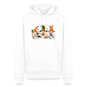 Tis the Season, Halloween Gnomes, Thanksgiving Gif - Men’s Premium Organic Hoodie - white - Front - Nico (187cm)