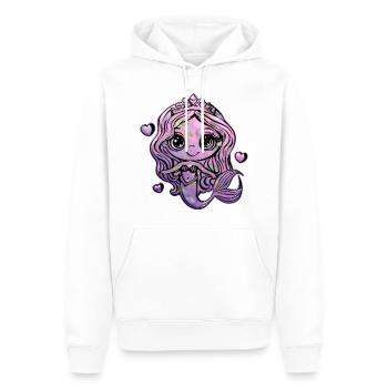 Douce Sirène 2 - Sweat à capuche Premium bio Homme - blanc - Devant - Nico (187cm)