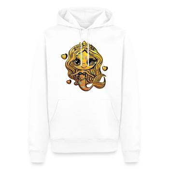 Douce Sirène 3 - Sweat à capuche Premium bio Homme - blanc - Devant - Nico (187cm)