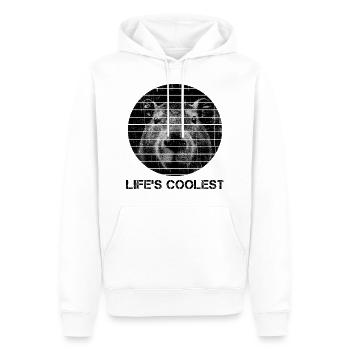 Capybara Life's Coolest Wasserschwein - Männer Premium Bio Hoodie - Weiß - Vorne - Nico (187cm)