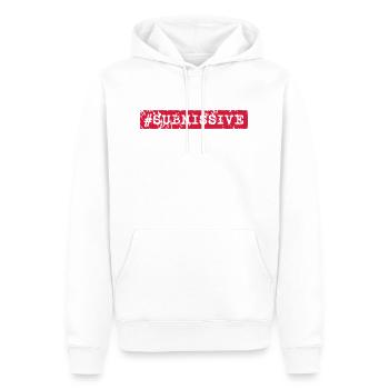 #SUBMISSIVE - Sweat à capuche Premium bio Homme - blanc - Devant - Nico (187cm)