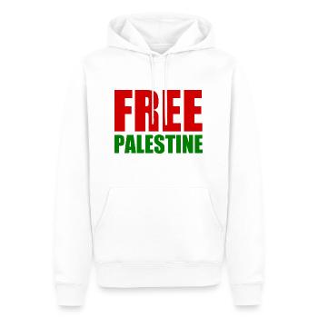 Free palestine - Männer Premium Bio Hoodie - Weiß - Vorne - Nico (187cm)