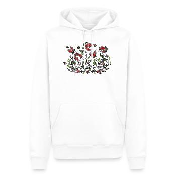 Carnivore, Plante carnivore, Style grunge - Sweat à capuche Premium bio Homme - blanc - Devant - Nico (187cm)
