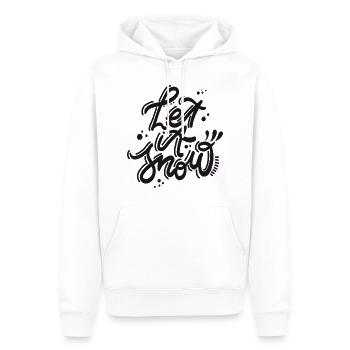 Let it snow Snow Winter Christmas Xmas - Men’s Premium Organic Hoodie - white - Front - Nico (187cm)
