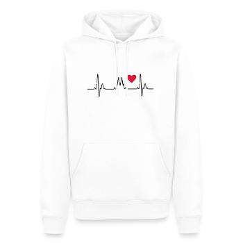 2541614 10819770 Koeln - Männer Premium Bio Hoodie - Weiß - Vorne - Nico (187cm)