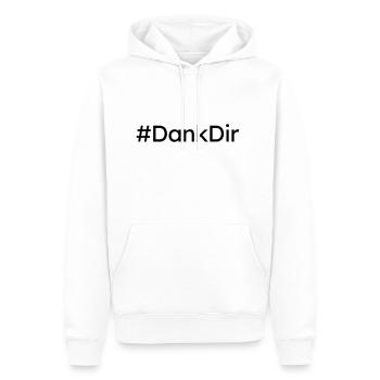 Hashtag Dank Dir Schrift Danke Typografie Geschenk - Männer Premium Bio Hoodie - Weiß - Vorne - Nico (187cm)